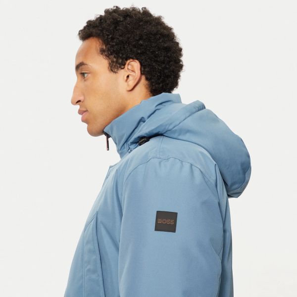 Boss Osiass Parka Blauw