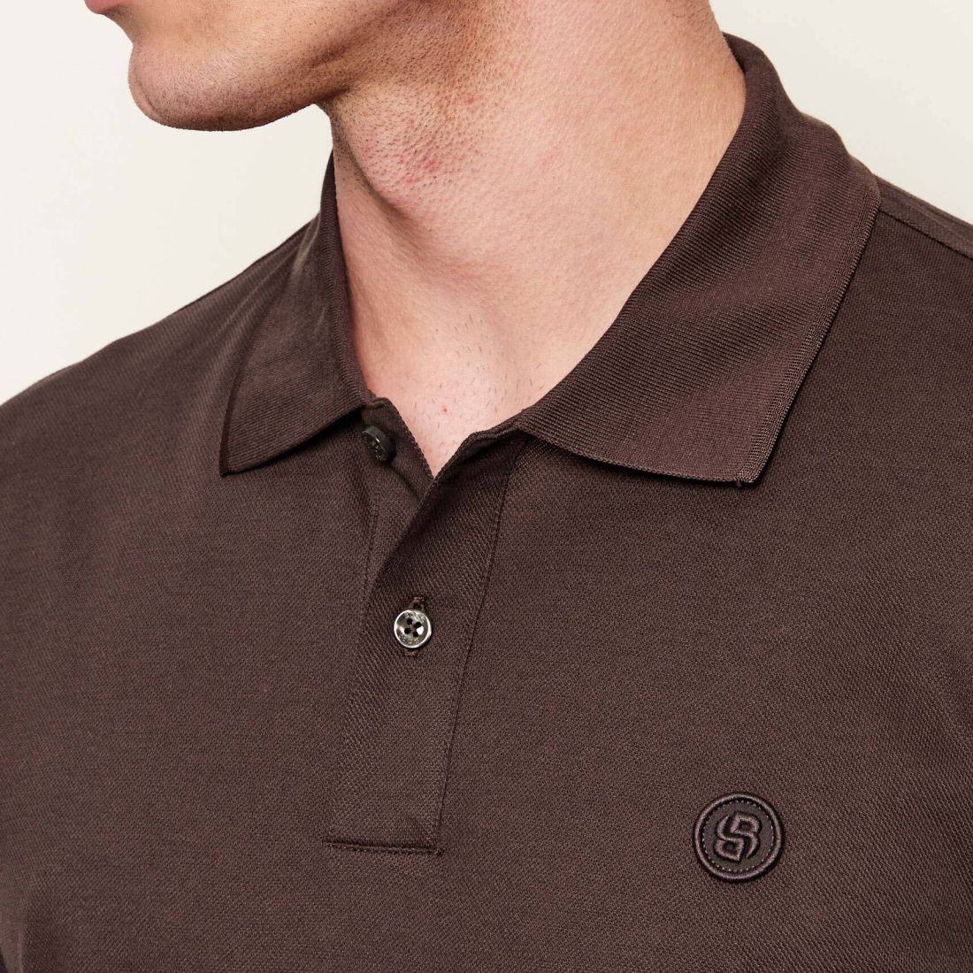 Boss Parris Polo Bruin