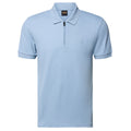 Boss Passerzip Polo Licht Blauw
