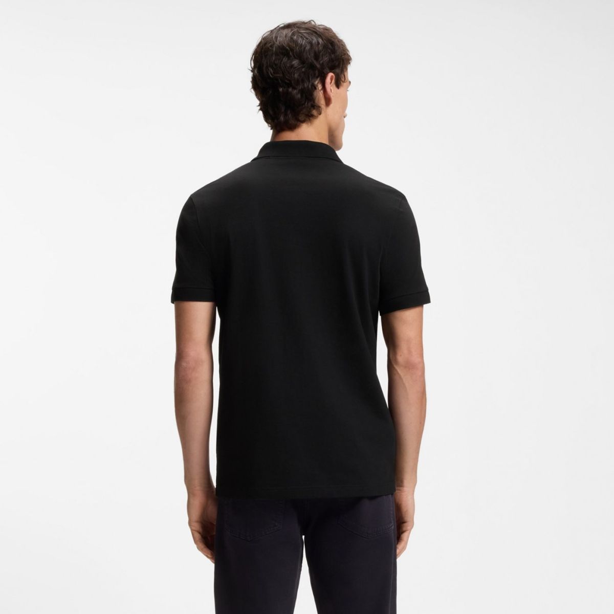 Boss Passerzip Polo Zwart