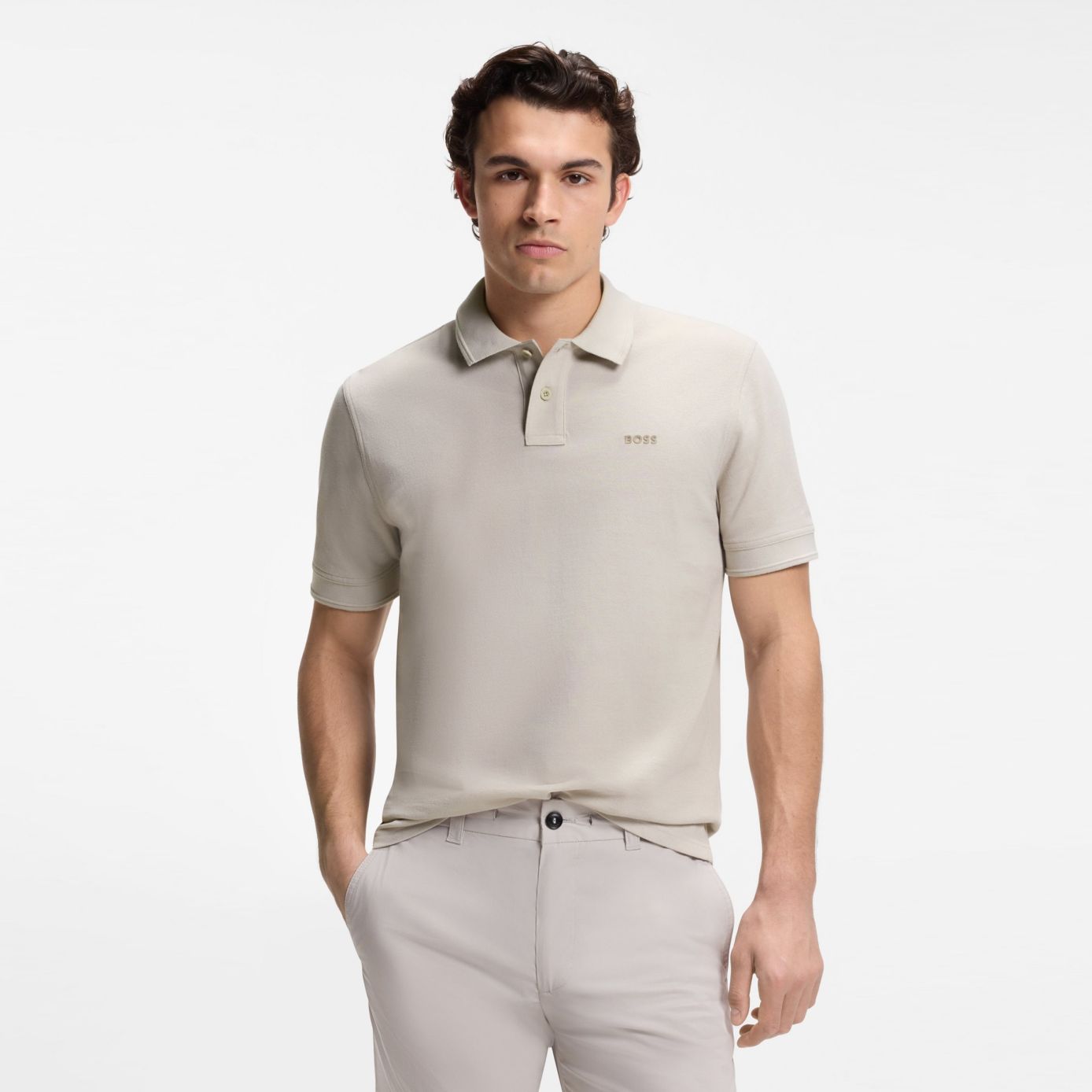 Boss Prime Polo Grijs