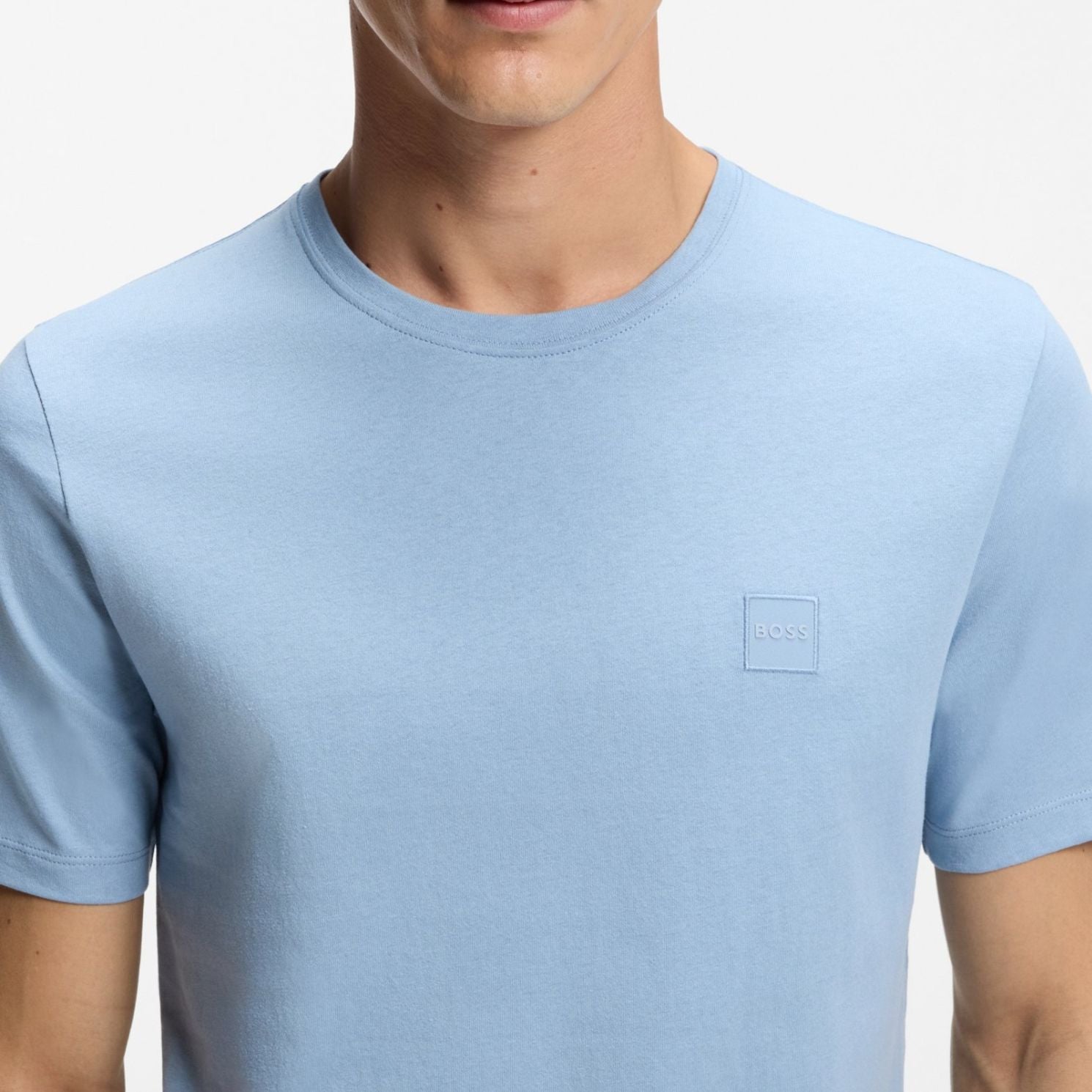 Boss Tales T-shirt Licht Blauw