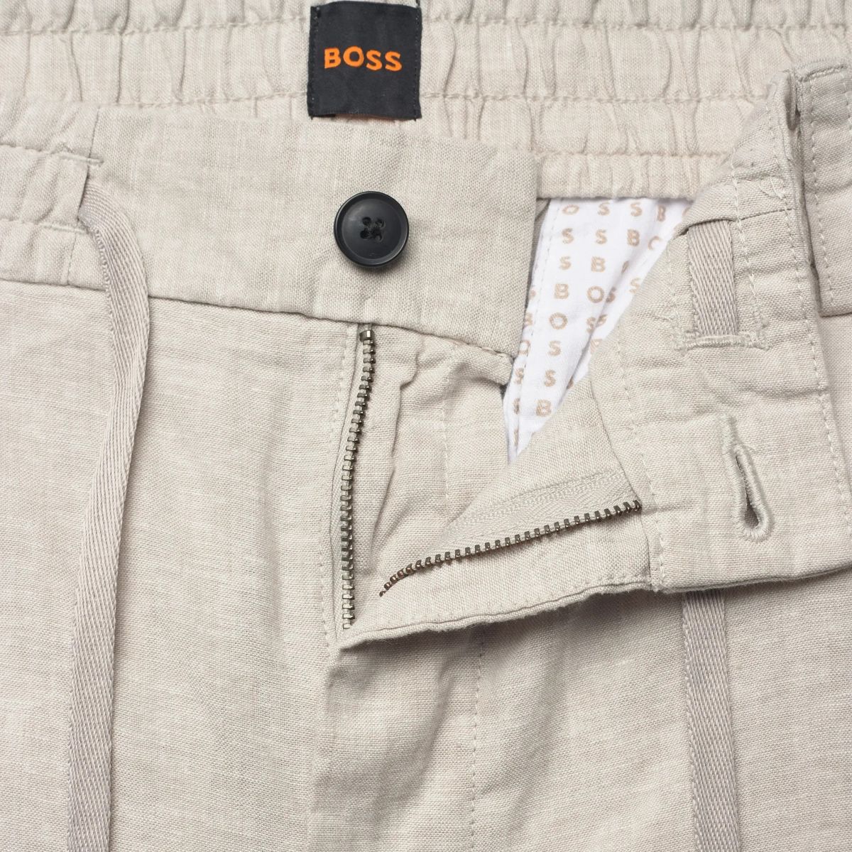 Boss Tapered Chino Korte Broek Grijs