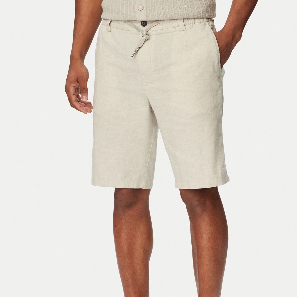 Boss Tapered Chino Korte Broek Grijs