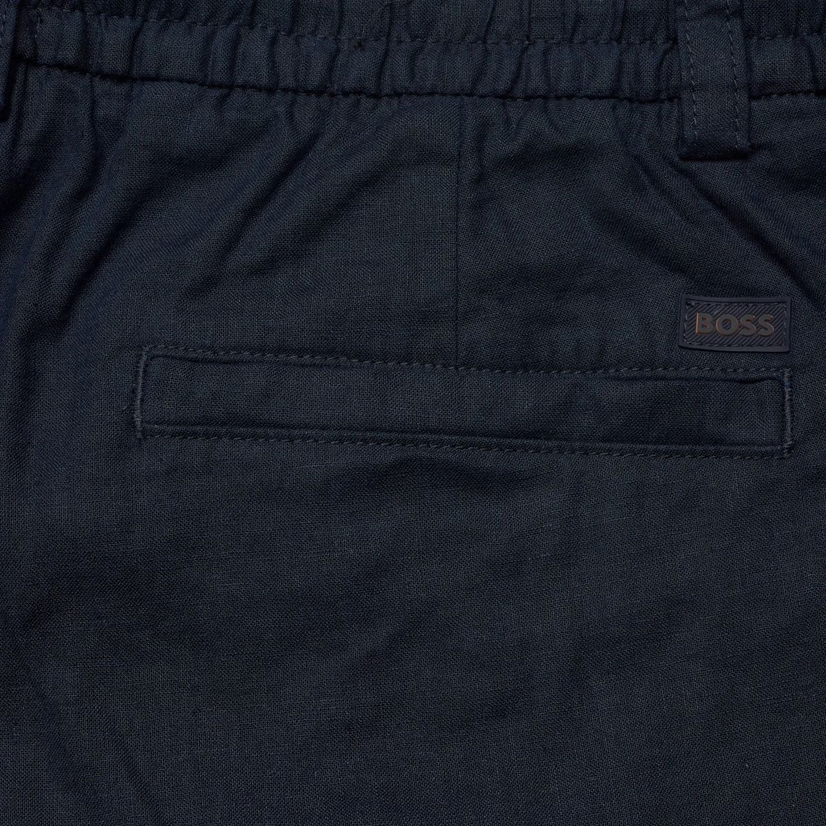 Boss Tapered Chino Korte Broek Navy