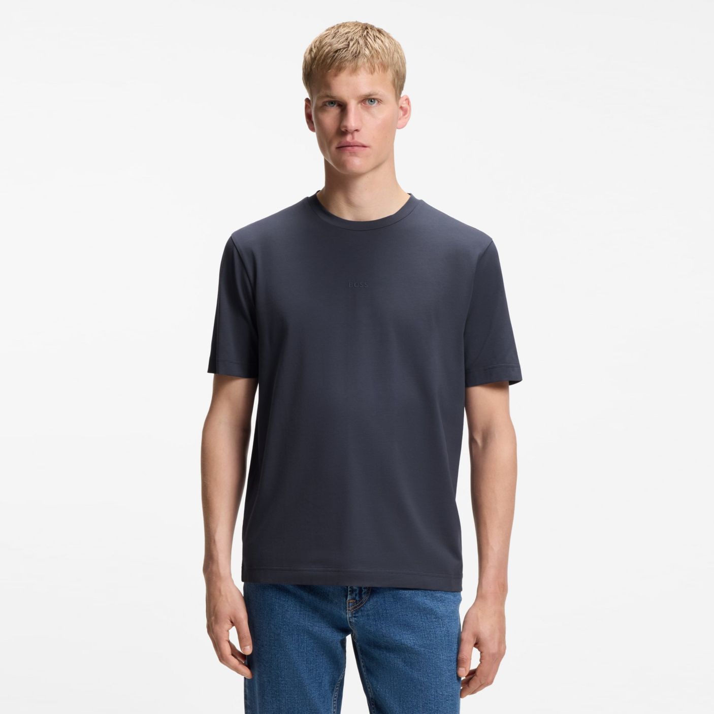 Boss Tchup T-shirt Donker Blauw