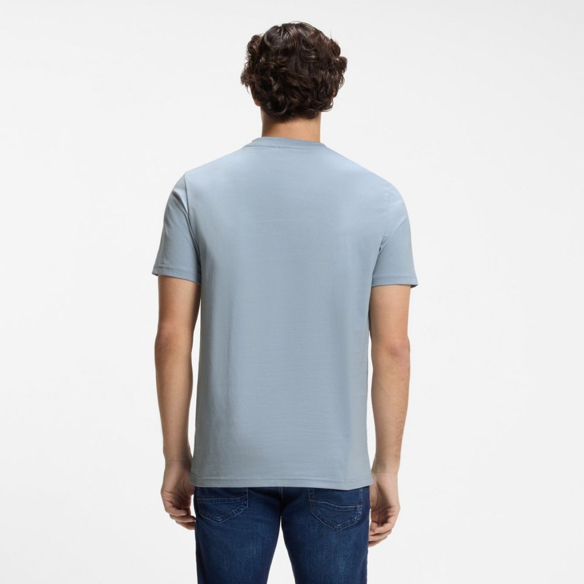 Boss Thinking T-shirt Licht Blauw