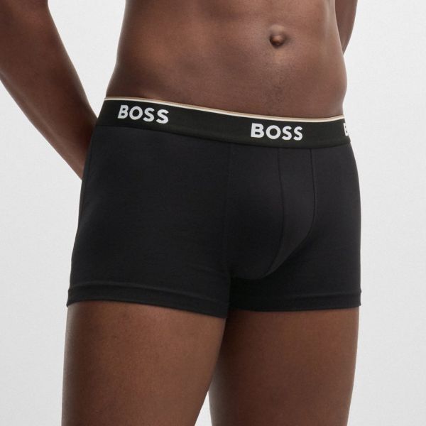 Boss Trunk Boxer 3-Pack Rood/Off White/Zwart