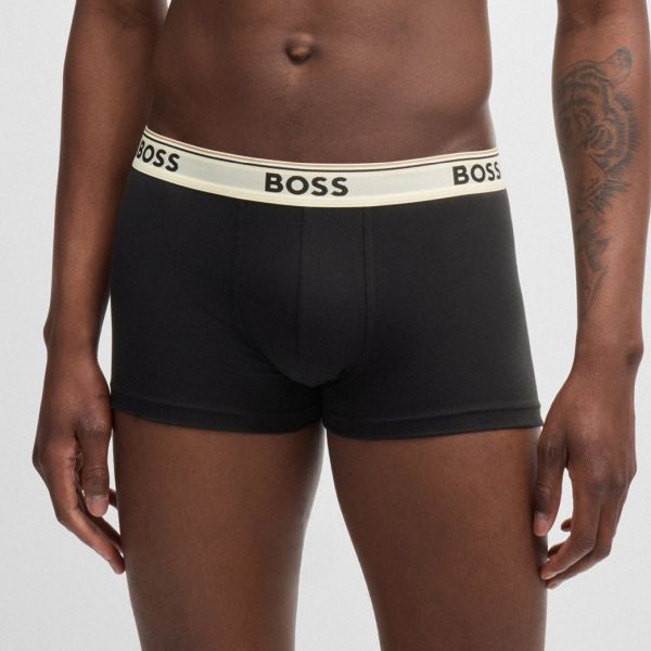 Boss Trunk Boxer 3-Pack Rood/Off White/Zwart