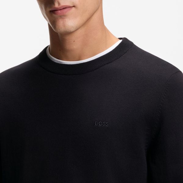 Boss Upacas Knit Sweater Zwart