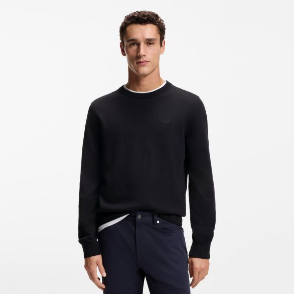Boss Upacas Knit Sweater Zwart