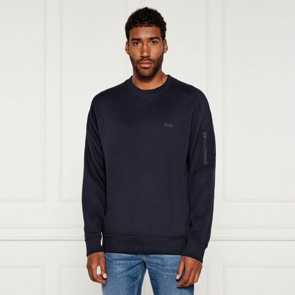 Boss WeMixed Sweater Navy