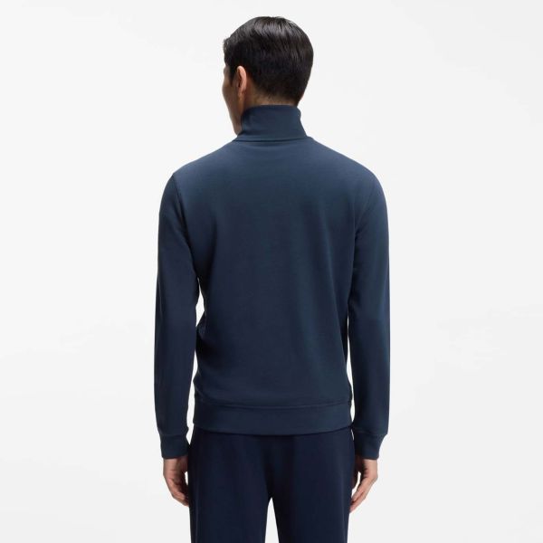 Boss Zetrust Half Zip Sweater Donker Blauw