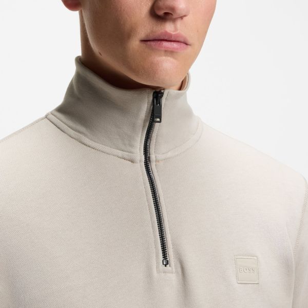 Boss Zetrust Half Zip Sweater Grijs