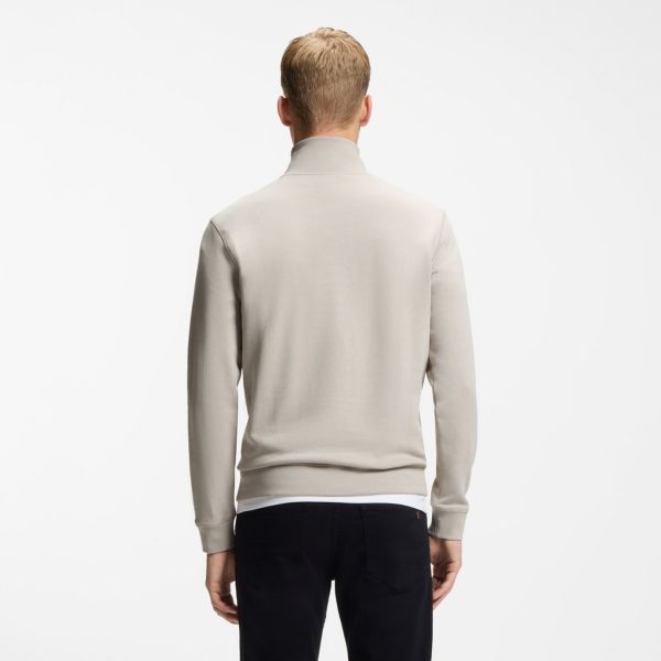 Boss Zetrust Half Zip Sweater Grijs