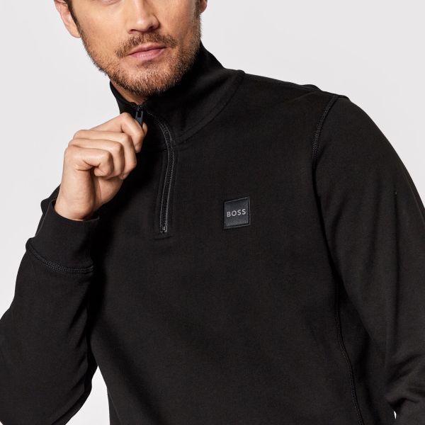 Boss Zetrust Half Zip Sweater Zwart