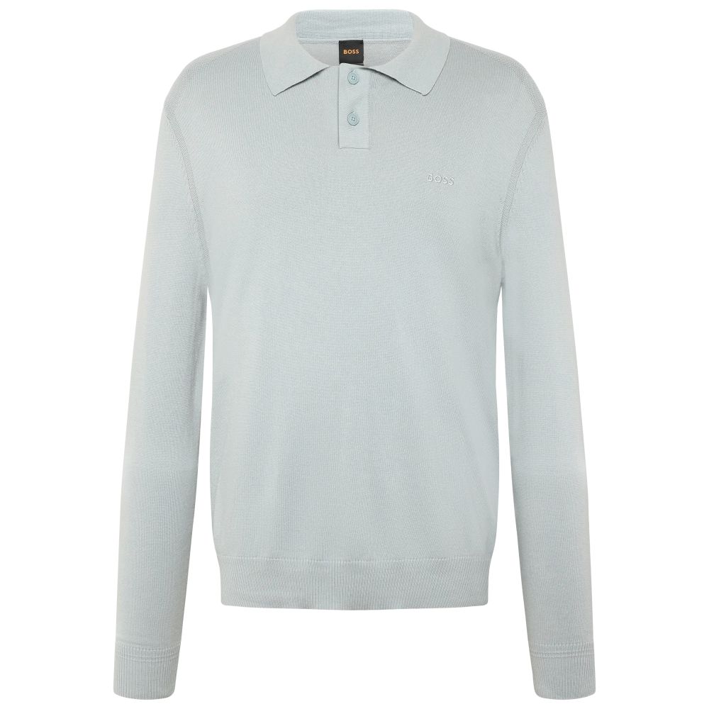 Boss Asac Poloshirt Pullover Grau