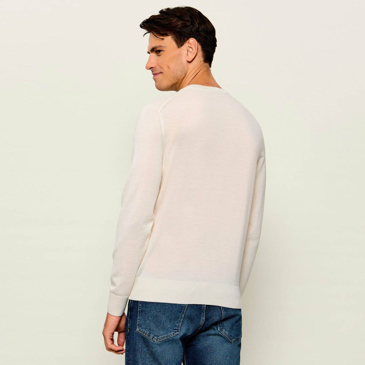 Boss Leno Sweater Off White