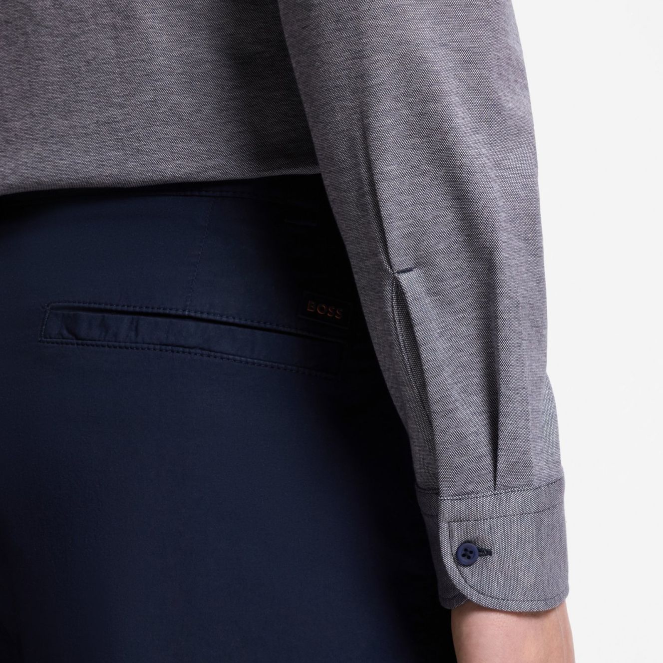 Boss Mysoft Overhemd Donker blauw
