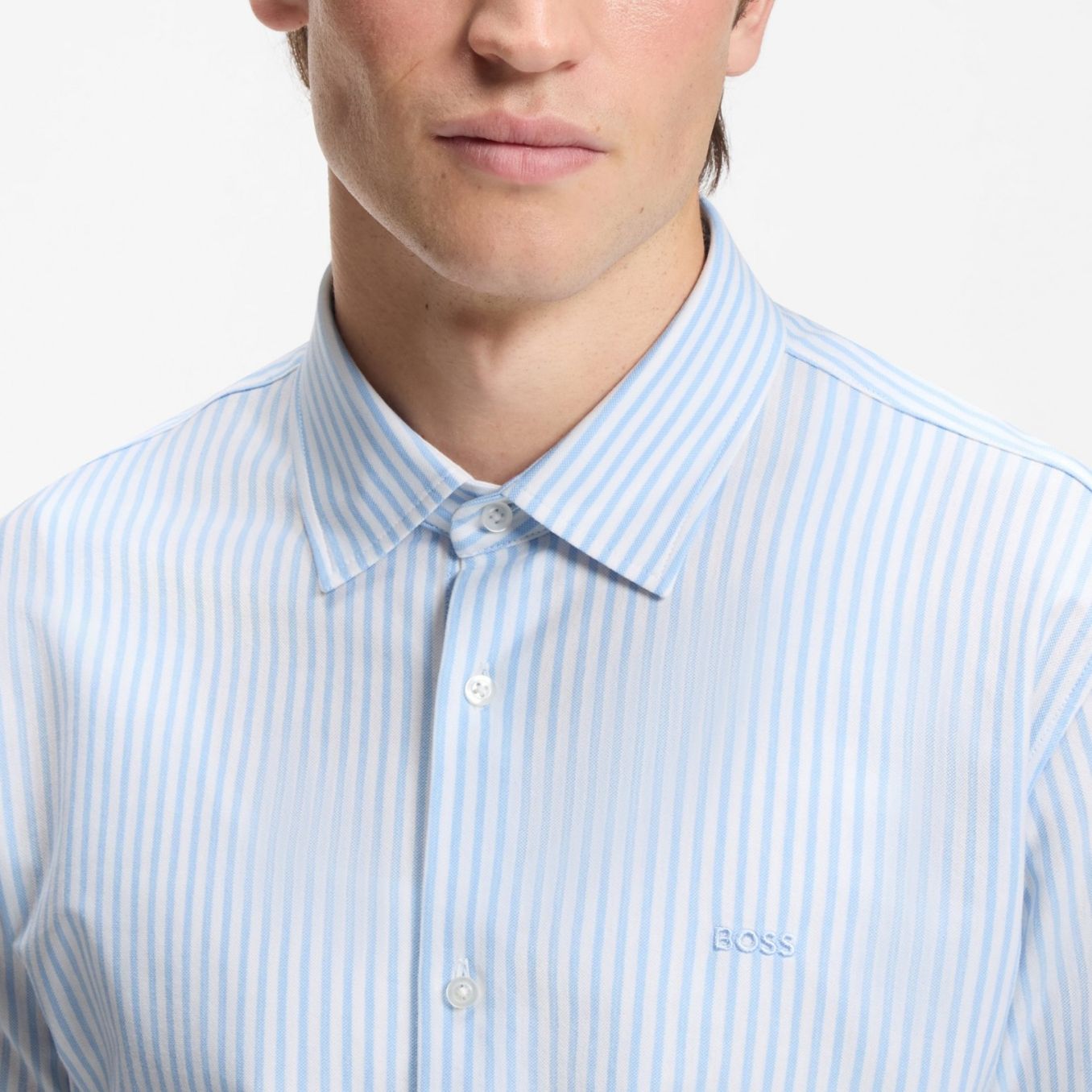 Boss Mysoft Overhemd Blauw
