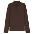Boss Pado Longsleeve Polo Bruin