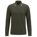 Boss Passerford Longsleeve Polo Donker groen