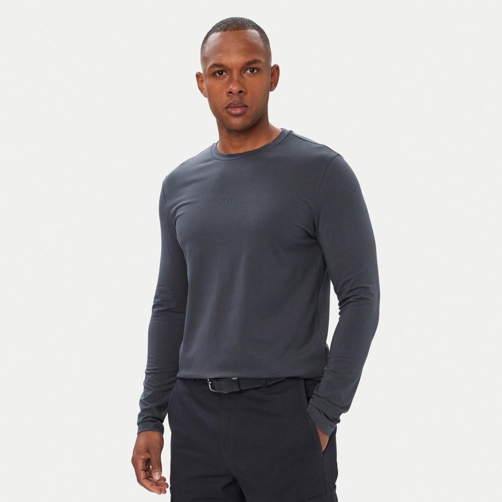 Boss Tchark Longsleeve T-shirt Donker blauw