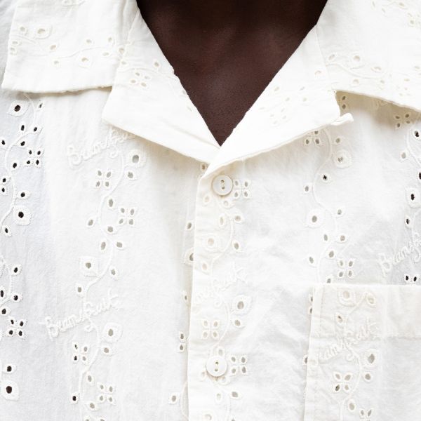 Bram's Fruit Broderie Overhemd Off White
