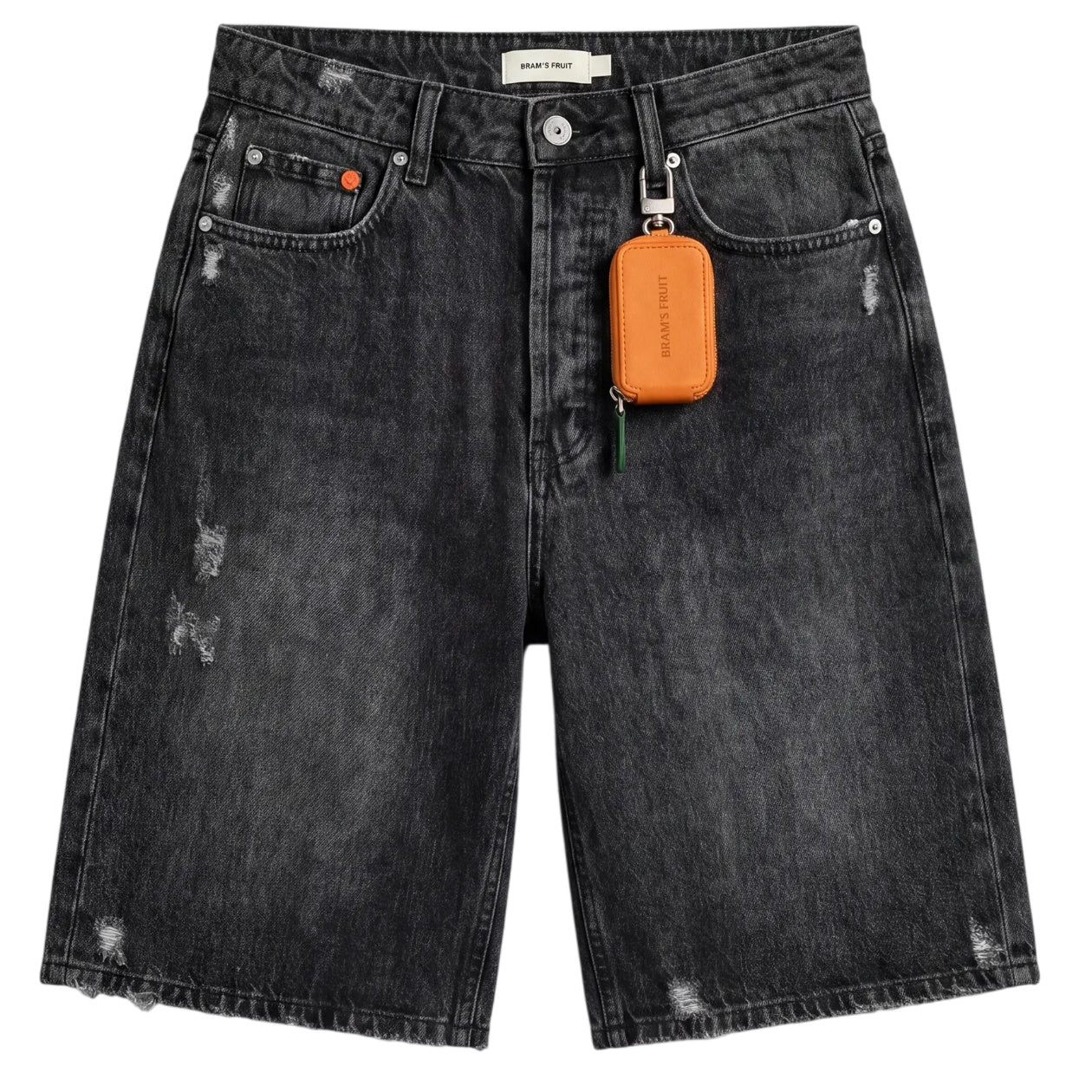 Bram’s Fruit Denim Korte Broek Zwart