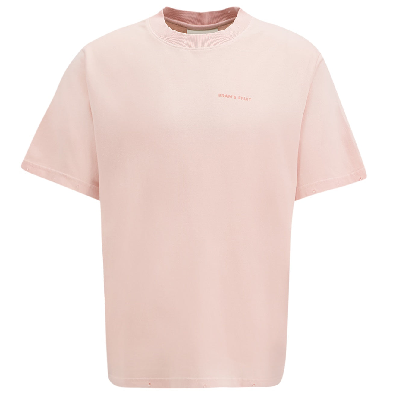 Bram’s Fruit Distressed Big Lemon Outline T-shirt Roze