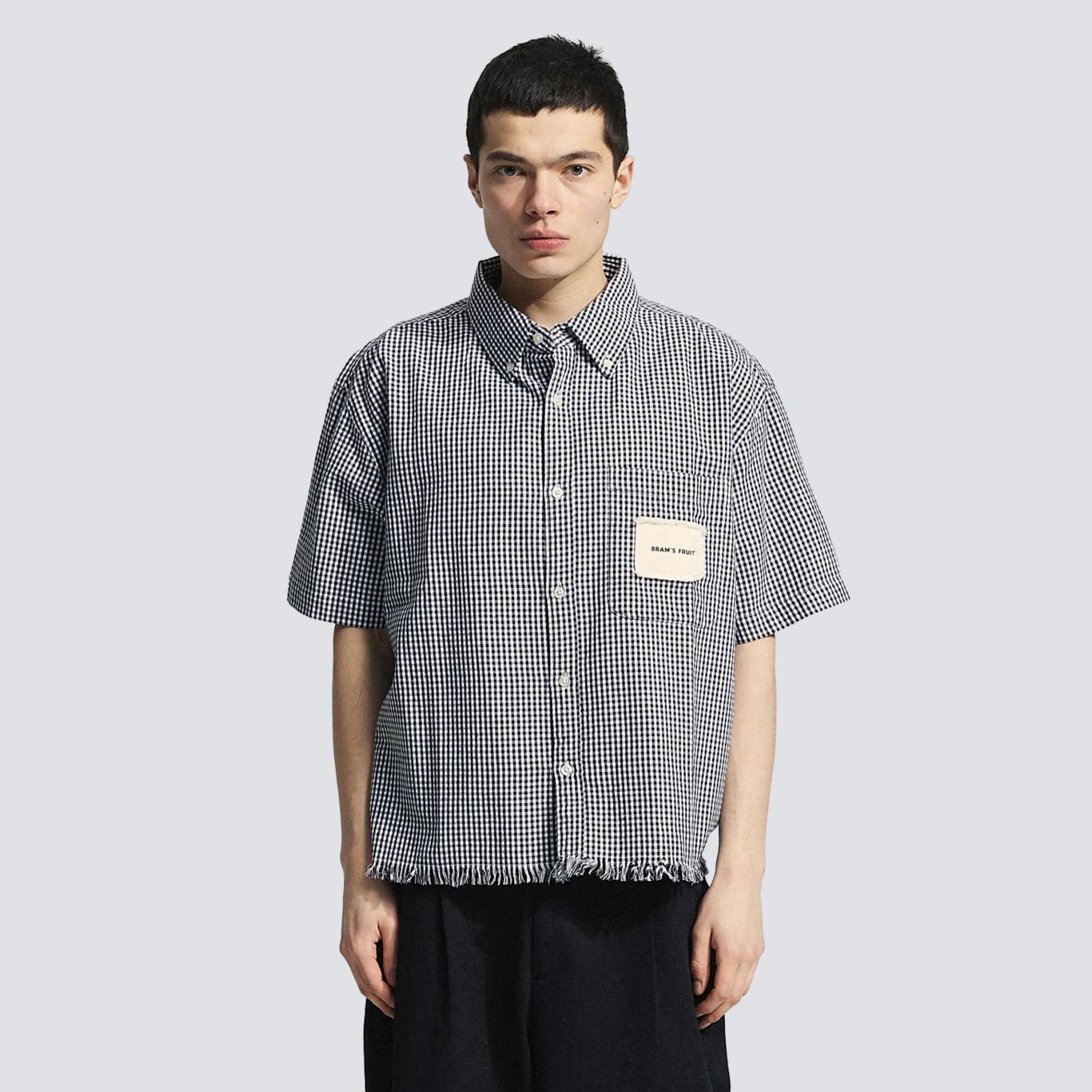 Bram's Fruit Distressed Farmer's Overhemd Zwart