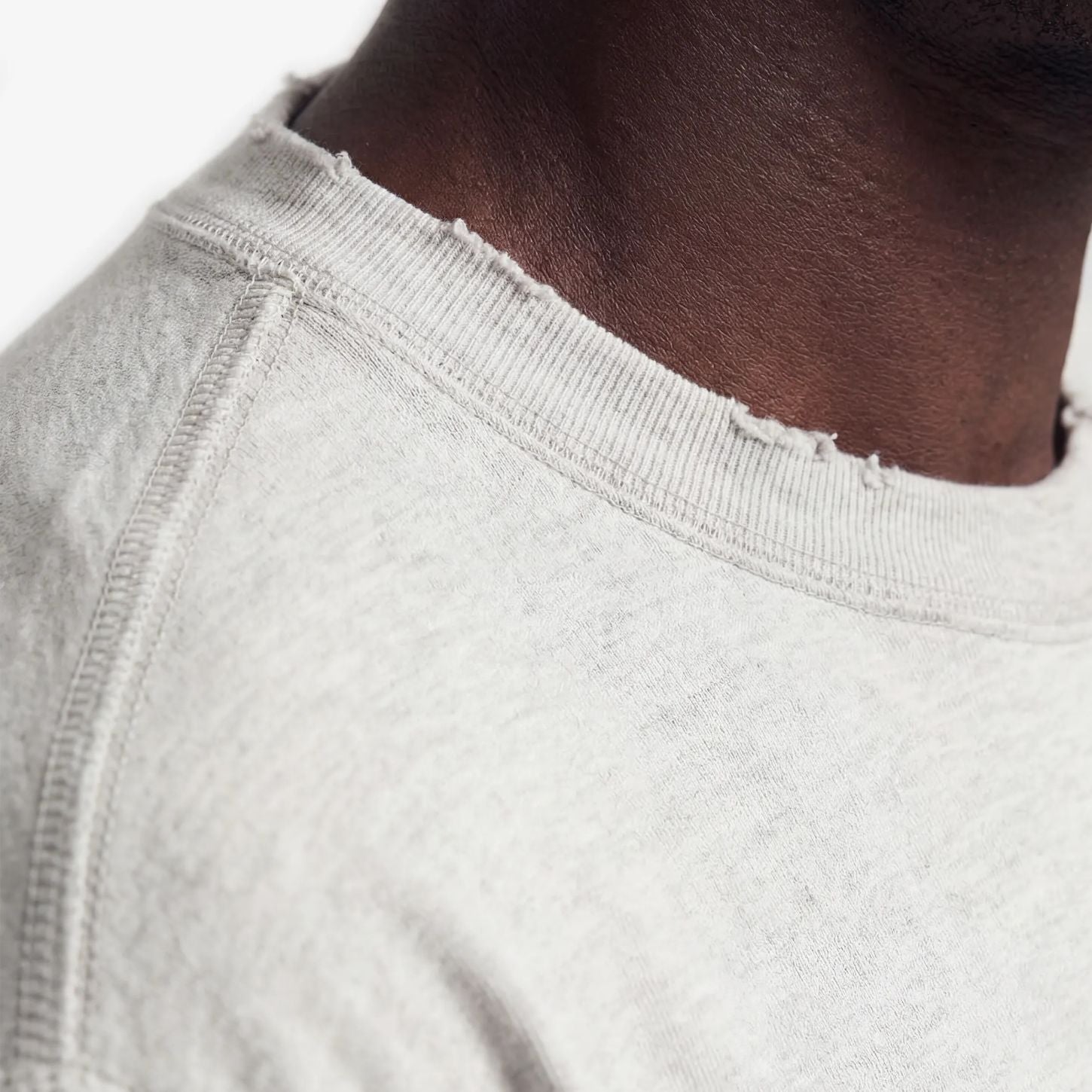 Bram’s Fruit Distressed Leaf Longsleeve T-shirt Grijs