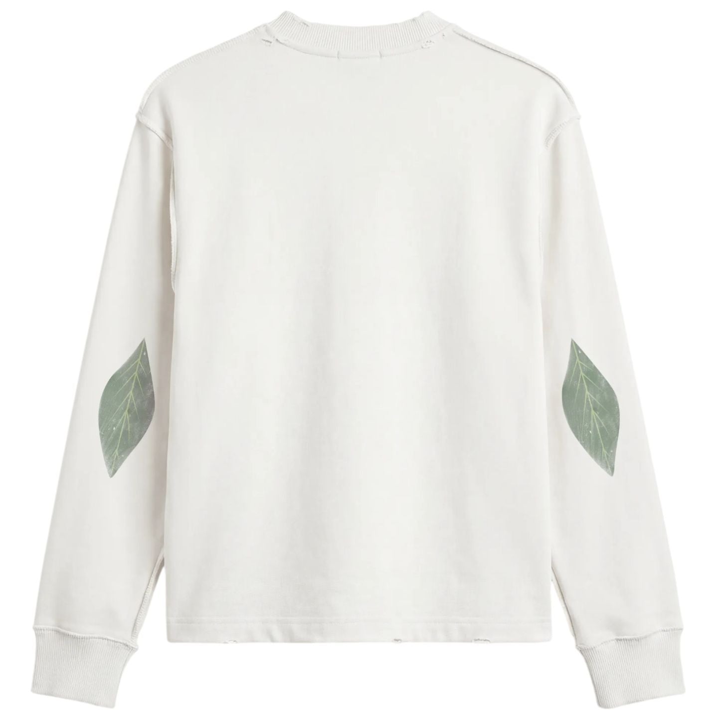 Bram’s Fruit Distressed Leaf Longsleeve T-shirt Off White
