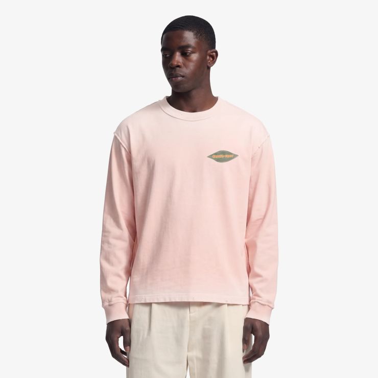 Bram’s Fruit Distressed Leaf Longsleeve T-shirt Roze