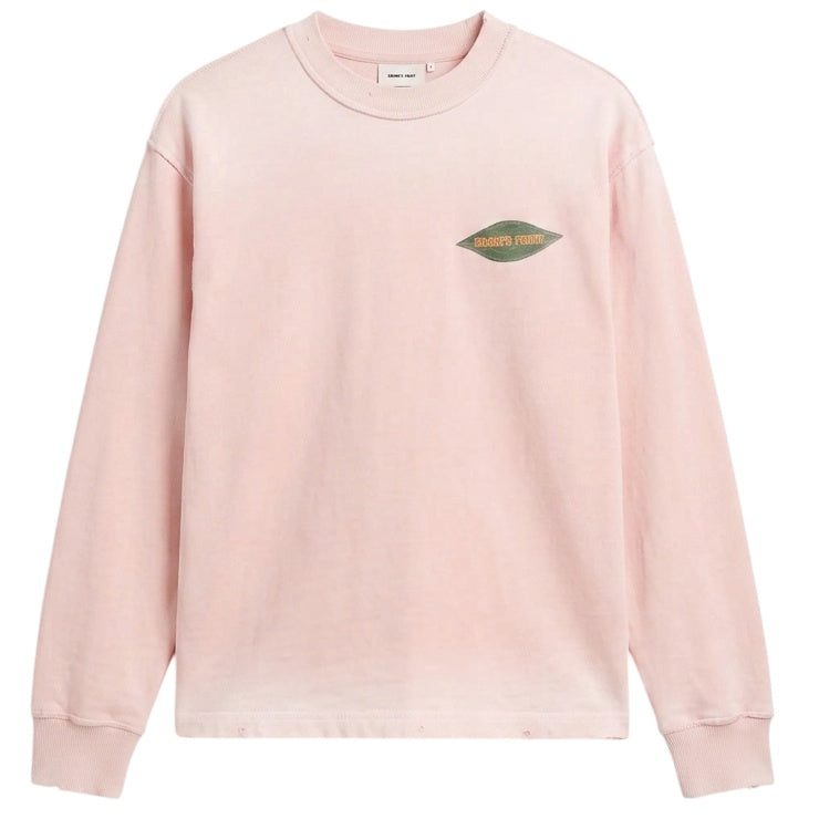 Bram’s Fruit Distressed Leaf Longsleeve T-shirt Roze