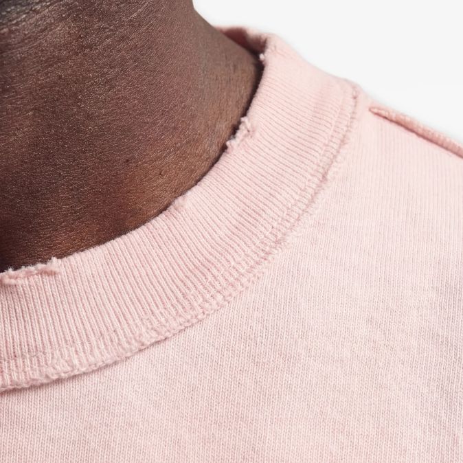 Bram’s Fruit Distressed Leaf T-shirt Roze