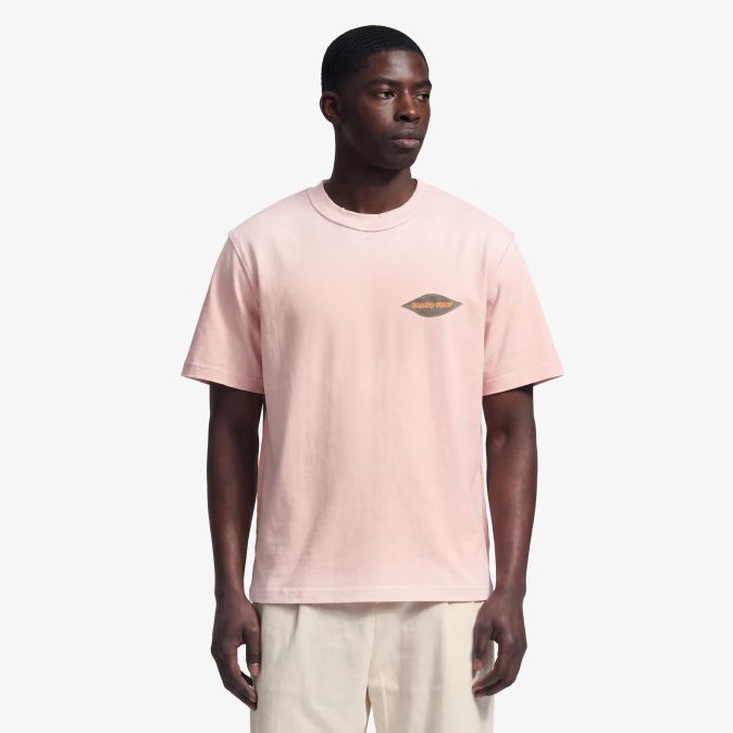 Bram’s Fruit Distressed Leaf T-shirt Roze
