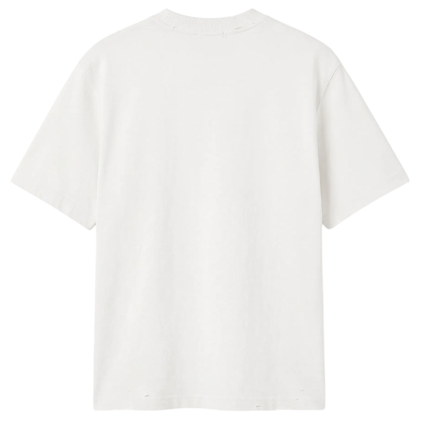 Bram’s Fruit Distressed Script Logo T-shirt Off White