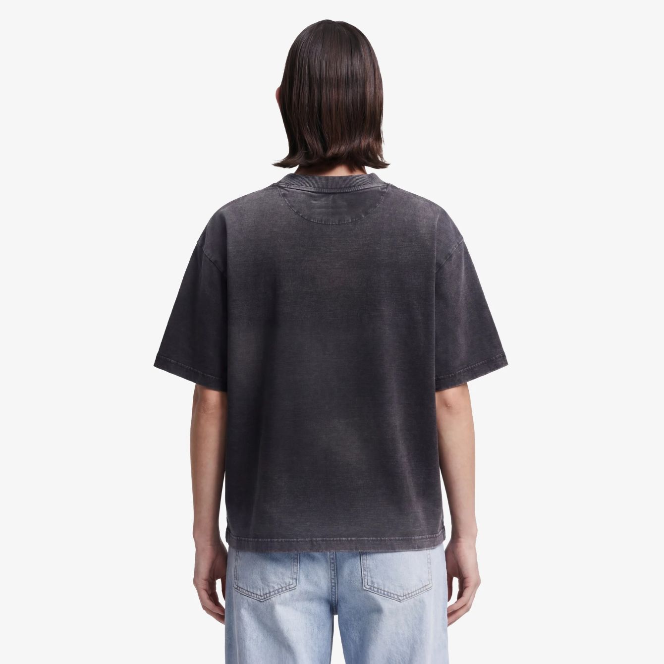 Bram’s Fruit Distressed Script Logo T-shirt Zwart