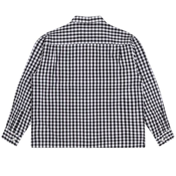 Bram's Fruit Garden Hose Chain Stitch Overshirt Zwart/Wit