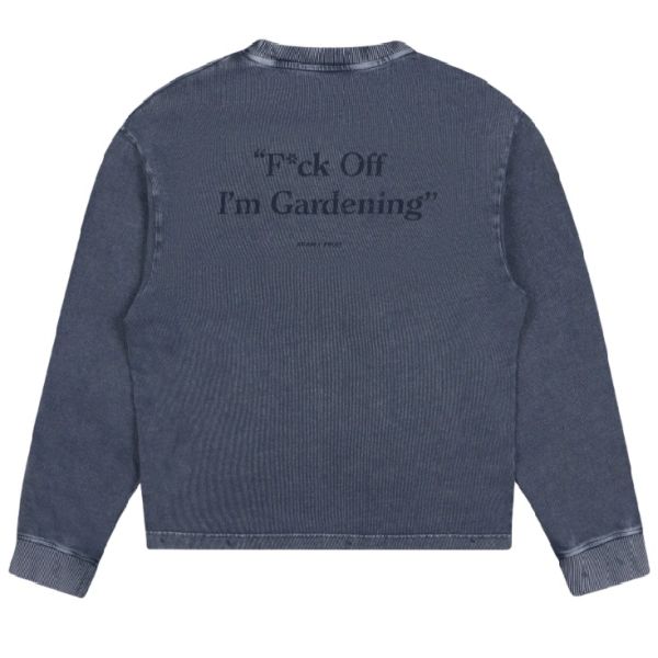 Bram’s Fruit Gardening Distressed Longsleeve T-shirt Donker Blauw