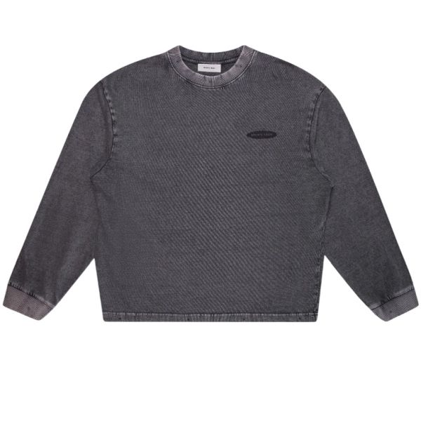 Bram’s Fruit Gardening Distressed Longsleeve T-shirt Antraciet