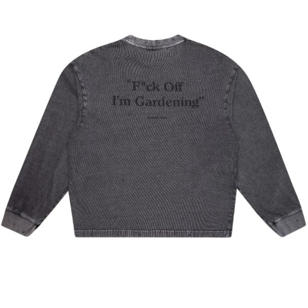 Bram’s Fruit Gardening Distressed Longsleeve T-shirt Antraciet