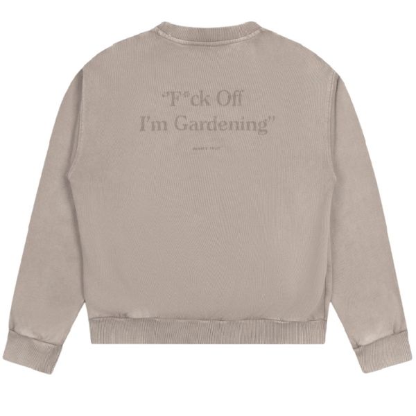 Bram's Fruit Gardening Distressed Sweater Beige