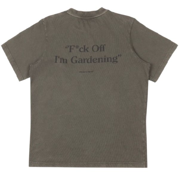 Bram's Fruit Gardening Distressed T-shirt Antraciet