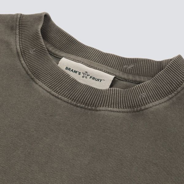 Bram's Fruit Gardening Distressed T-shirt Antraciet