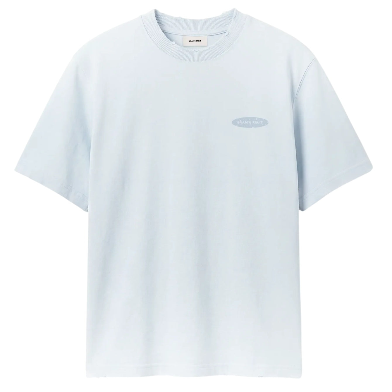 Bram's Fruit Gardening Distressed T-shirt Licht Blauw