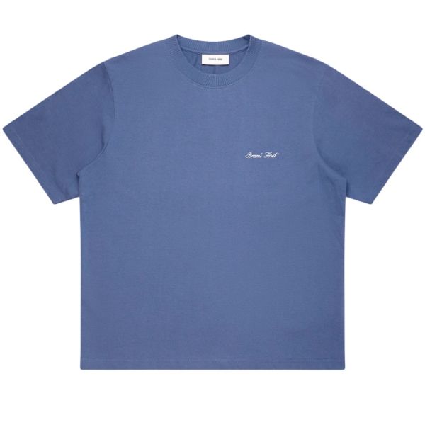 Bram’s Fruit Gardening Label T-shirt Blauw