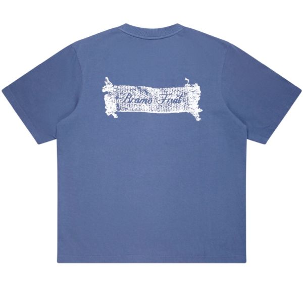 Bram’s Fruit Gardening Label T-shirt Blauw