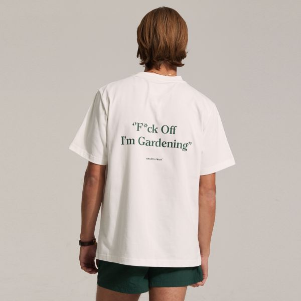 Bram's Fruit Gardening T-shirt Wit